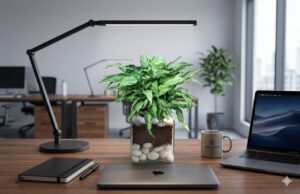 Syngonium Starlight (Indoor Air Purifying Plant) with Glass Pot – Pack of 1